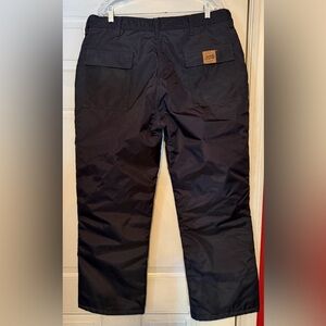 Men's Classic Black Cargo snow pants